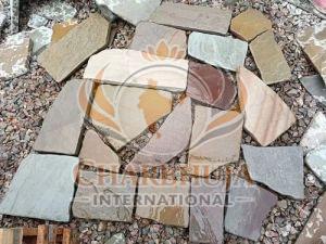 Natural Garden Stepping Pathway Sandstone