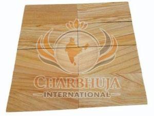 Teakwood Sandstone Flooring Slabs