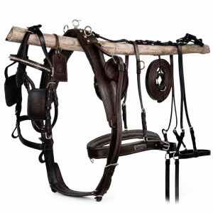 American Style Rage Brown Leather Horse Harness