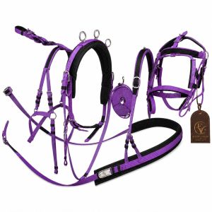 Amethyst Glide Nylon Horse Harness Set