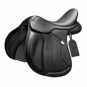 Aurevian Contour Black Leather Horse Riding Saddle