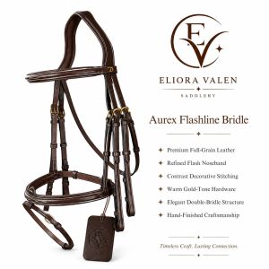 Aurex Flashline Leather Horse Bridle