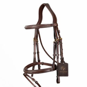 Aurex Flashline Leather Horse Bridle