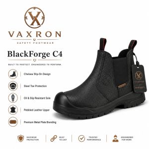 Black Forge C4 Leather Black Safety Shoes
