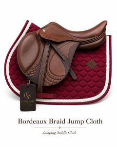 Bordeaux Braid Jumping Quilted Saddle Cloth