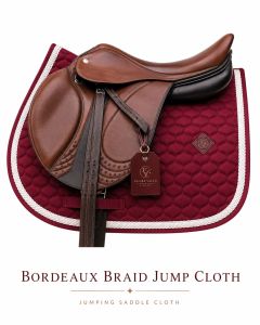 Bordeaux Braid Jumping Quilted Saddle Cloth