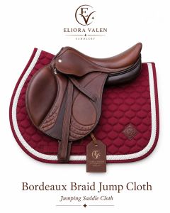 Bordeaux Braid Jumping Quilted Saddle Cloth