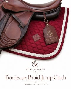 Bordeaux Braid Jumping Quilted Saddle Cloth