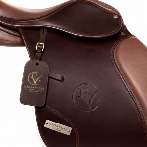 Bordeaux Crest Heritage Double Tone Brown Leather Horse Riding Saddle