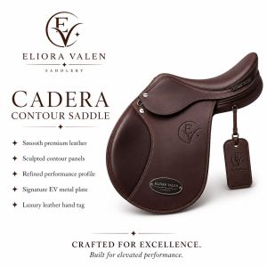 Cadera Contour Brown Smooth Premium Leather Horse Riding Saddle
