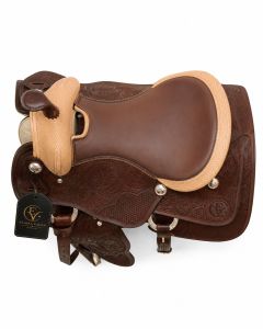 Dunecrest Two Tone Leather Horse Western Saddle
