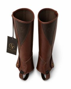 Duoverve Accent Horse Riding Leather Half Chap