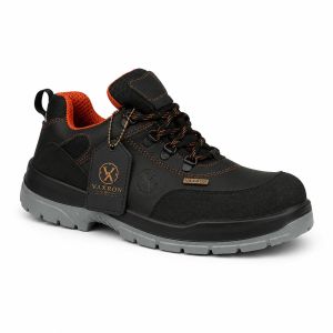 Ember Shield L6 Leather Black Low Ankle Safety Shoes