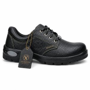 Grip Core L4 Leather Black Low Ankle Safety Shoes