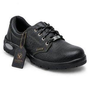 Grip Core L4 Leather Black Low Ankle Safety Shoes