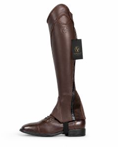 Heritage Curve Brown Leather Smooth Chap