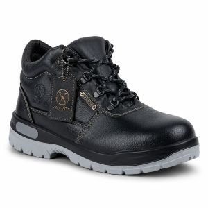 Ironguard H6 Ankle Support Black Leather Safety Shoes
