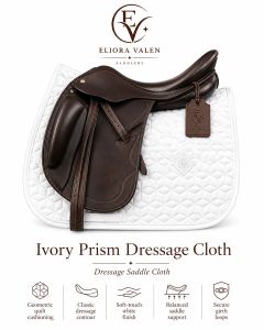 Ivory Prism Dressage Quilted Saddle Cloth
