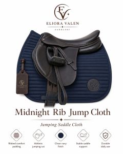 Midnight Rib Jumping Saddle Cloth