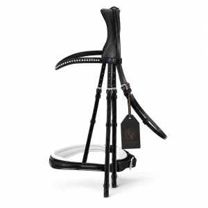 Noctis Jewel Black Double Leather Horse Bridle