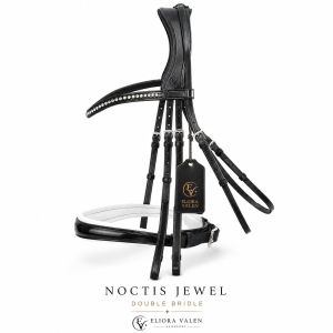 Noctis Jewel Black Double Leather Horse Bridle