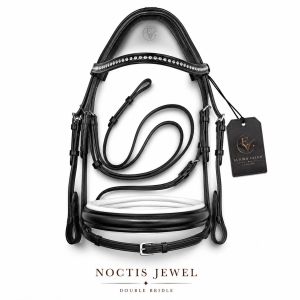 Noctis Jewel Black Double Leather Horse Bridle