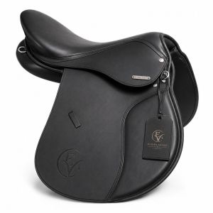 Noir Regent Black Leather Horse Dressage Saddle