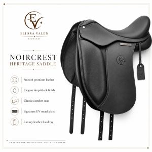 Noircrest Heritage Black Leather Horse Riding Saddle