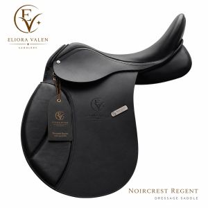 Noircrest Regent Black Full Grain Leather Horse Dressage Saddle