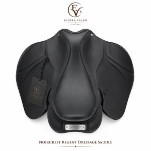 Noircrest Regent Black Full Grain Leather Horse Dressage Saddle
