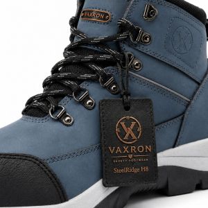 Steelridge H8 Black and Grey High Ankle Support Leather Safety Shoes
