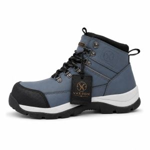 Steelridge H8 Black and Grey High Ankle Support Leather Safety Shoes