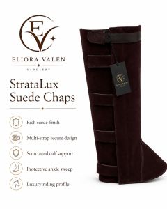 Stratalux Brown Suede Half Riding Chap