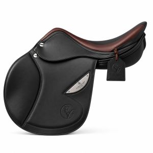 Varelle Black Brown Leather Horse Riding Saddle