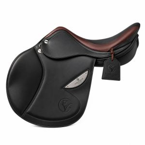 Varelle Black Brown Leather Horse Riding Saddle
