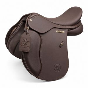 Velmora Classic Brown Soft Grain Premium Leather Horse Riding Saddle