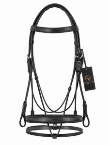 Velora Classic Premium Black Leather Horse Bridle
