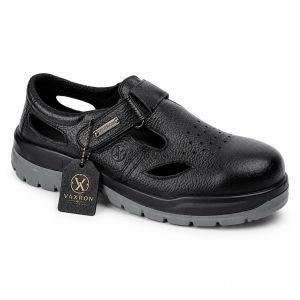 Ventguard S3 Mens Black Vented Leather Safety Sandal