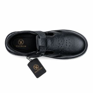 Ventguard S3 Mens Black Vented Leather Safety Sandal