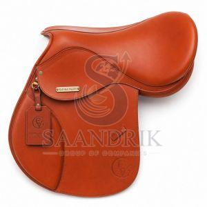 Ambercrest Classic Warm Amber Leather Horse Riding Saddle