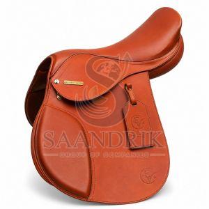 Ambercrest Classic Warm Amber Leather Horse Riding Saddle