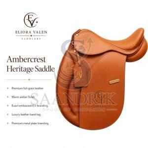 Ambercrest Heritage Tan Brown Leather Horse Riding Saddle