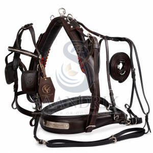 American Style Rage Brown Leather Horse Harness