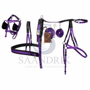 Amethyst Glide Nylon Horse Harness Set