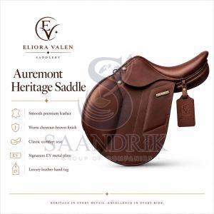 Auremont Heritage Brown Leather Horse Riding Saddle