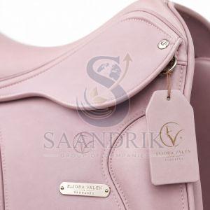 Blush Rose Pink Leather Horse Dressage Saddle