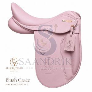 Blush Rose Pink Leather Horse Dressage Saddle
