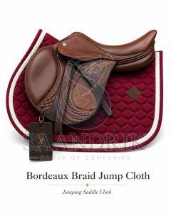 Bordeaux Braid Jumping Quilted Saddle Cloth