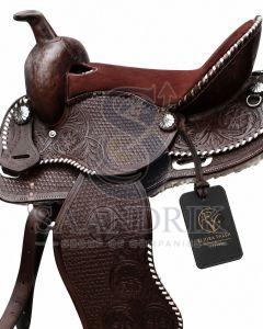 Canyonlace Rawhide Brown Leather Horse Western Saddle