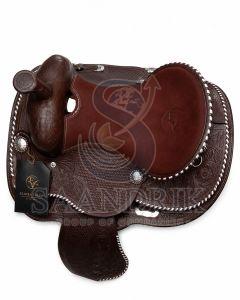 Canyonlace Rawhide Brown Leather Horse Western Saddle